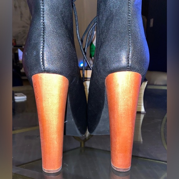 NEW Jeffrey Campbell LITA Booties Sz 6 Black Heel Boots - Picture 4 of 6